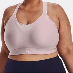 Under Armour Infinity High Sports Bra Women’s 2X Pink NWT Read